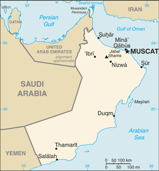 map Oman